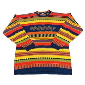 Vintage Coogi Style Sweater Shop Colorful Sweater